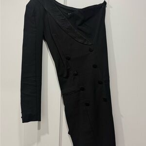 Zara Black One Shoulder Dress
